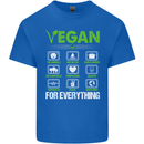 Vegan For Everything Mens Cotton T-Shirt Tee Top Royal Blue