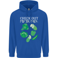 Vegan Six Pack Vegetarian Vegetables Mens 80% Cotton Hoodie Royal Blue