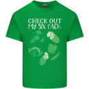 Vegan Six Pack Vegetarian Vegetables Mens Cotton T-Shirt Tee Top Irish Green