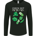 Vegan Six Pack Vegetarian Vegetables Mens Long Sleeve T-Shirt Black