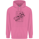 Velociraptor Skull Dinosaurs Palaeontology Childrens Kids Hoodie Azalea