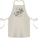 Velociraptor Skull Dinosaurs Palaeontology Cotton Apron 100% Organic Natural