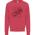 Velociraptor Skull Dinosaurs Palaeontology Kids Sweatshirt Jumper Heliconia