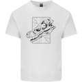 Velociraptor Skull Dinosaurs Palaeontology Kids T-Shirt Childrens White