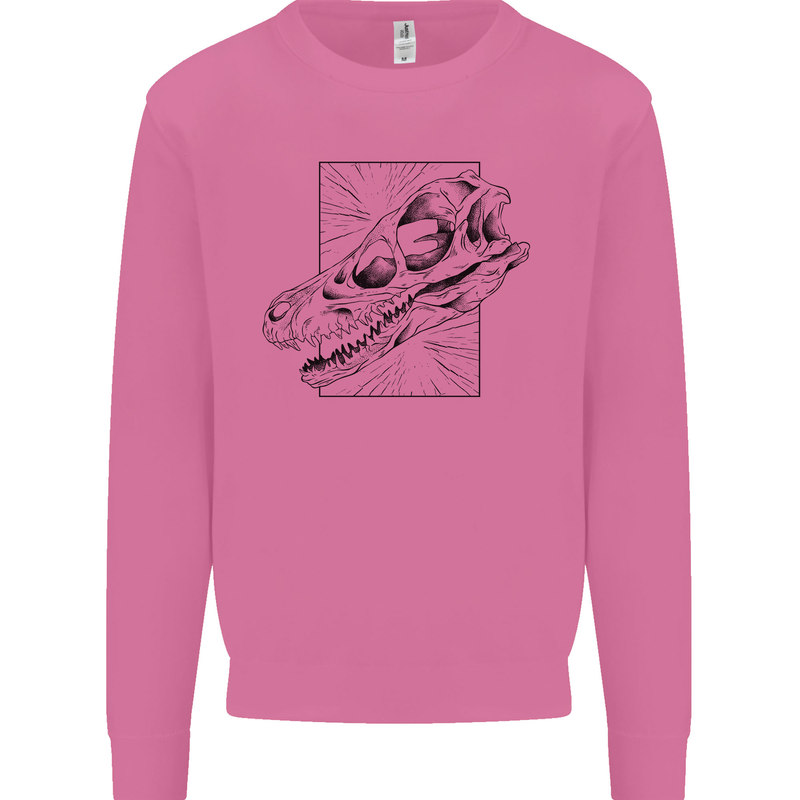 Velociraptor Skull Dinosaurs Palaeontology Mens Sweatshirt Jumper Azalea