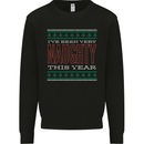 Very Naughty This Year Funny Christmas Xmas Kids Sweatshirt Jumper Black