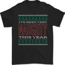 Very Naughty This Year Funny Christmas Xmas Mens T-Shirt 100% Cotton Black