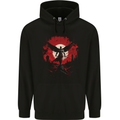 Victorious St Michael Archangel Warrior MMA Mens 80% Cotton Hoodie Black