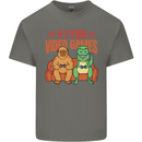 Video Games T-Rex Funny Bigfoot Dinosaur Kids T-Shirt Childrens Charcoal