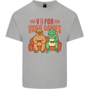 Video Games T-Rex Funny Bigfoot Dinosaur Kids T-Shirt Childrens Sports Grey