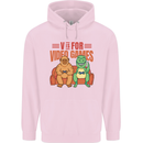 Video Games T-Rex Funny Bigfoot Dinosaur Mens 80% Cotton Hoodie Light Pink