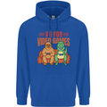 Video Games T-Rex Funny Bigfoot Dinosaur Mens 80% Cotton Hoodie Royal Blue