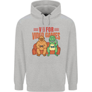 Video Games T-Rex Funny Bigfoot Dinosaur Mens 80% Cotton Hoodie Sports Grey