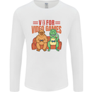 Video Games T-Rex Funny Bigfoot Dinosaur Mens Long Sleeve T-Shirt White