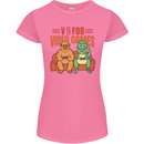 Video Games T-Rex Funny Bigfoot Dinosaur Womens Petite Cut T-Shirt Azalea