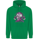 Viking Axe Skull Childrens Kids Hoodie Irish Green