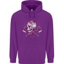 Viking Axe Skull Childrens Kids Hoodie Purple