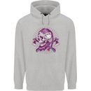 Viking Axe Skull Childrens Kids Hoodie Sports Grey