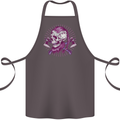 Viking Axe Skull Cotton Apron 100% Organic Dark Grey