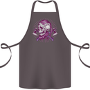 Viking Axe Skull Cotton Apron 100% Organic Dark Grey