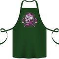 Viking Axe Skull Cotton Apron 100% Organic Forest Green