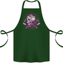 Viking Axe Skull Cotton Apron 100% Organic Forest Green