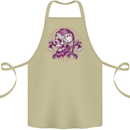 Viking Axe Skull Cotton Apron 100% Organic Khaki
