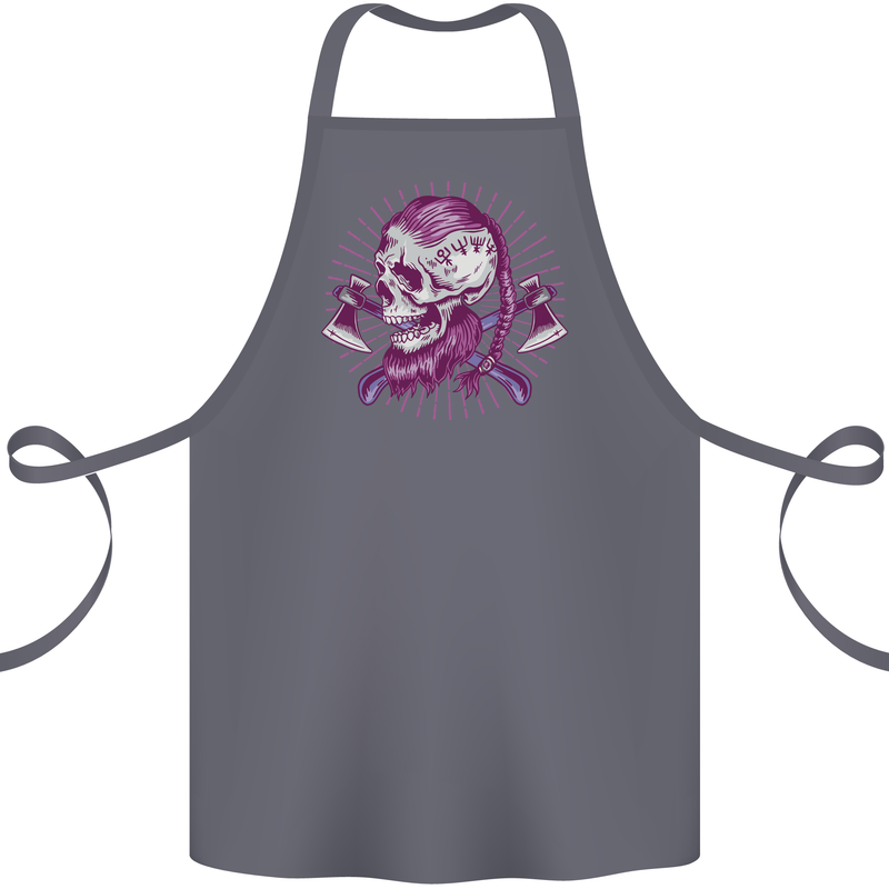 Viking Axe Skull Cotton Apron 100% Organic Steel