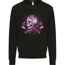 Viking Axe Skull Kids Sweatshirt Jumper Black
