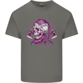 Viking Axe Skull Kids T-Shirt Childrens Charcoal