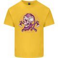 Viking Axe Skull Kids T-Shirt Childrens Yellow