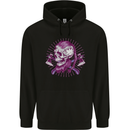 Viking Axe Skull Mens 80% Cotton Hoodie Black