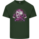 Viking Axe Skull Mens Cotton T-Shirt Tee Top Forest Green