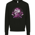 Viking Axe Skull Mens Sweatshirt Jumper Black