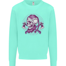 Viking Axe Skull Mens Sweatshirt Jumper Peppermint