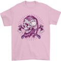 Viking Axe Skull Mens T-Shirt 100% Cotton Light Pink