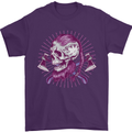 Viking Axe Skull Mens T-Shirt 100% Cotton Purple