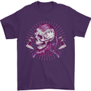 Viking Axe Skull Mens T-Shirt 100% Cotton Purple