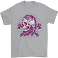 Viking Axe Skull Mens T-Shirt 100% Cotton Sports Grey