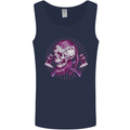 Viking Axe Skull Mens Vest Tank Top Navy Blue