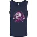 Viking Axe Skull Mens Vest Tank Top Navy Blue