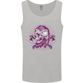 Viking Axe Skull Mens Vest Tank Top Sports Grey
