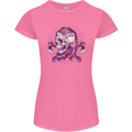 Viking Axe Skull Womens Petite Cut T-Shirt Azalea