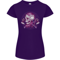 Viking Axe Skull Womens Petite Cut T-Shirt Purple