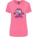 Viking Axe Skull Womens Wider Cut T-Shirt Azalea