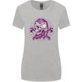 Viking Axe Skull Womens Wider Cut T-Shirt Sports Grey