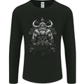 Viking Bodybuilder Gym Fantasy Mens Long Sleeve T-Shirt Black