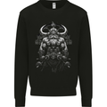 Viking Bodybuilder Gym Fantasy Mens Sweatshirt Jumper Black
