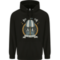 Viking Dream Ship Mens 80% Cotton Hoodie Black