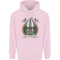 Viking Dream Ship Mens 80% Cotton Hoodie Light Pink